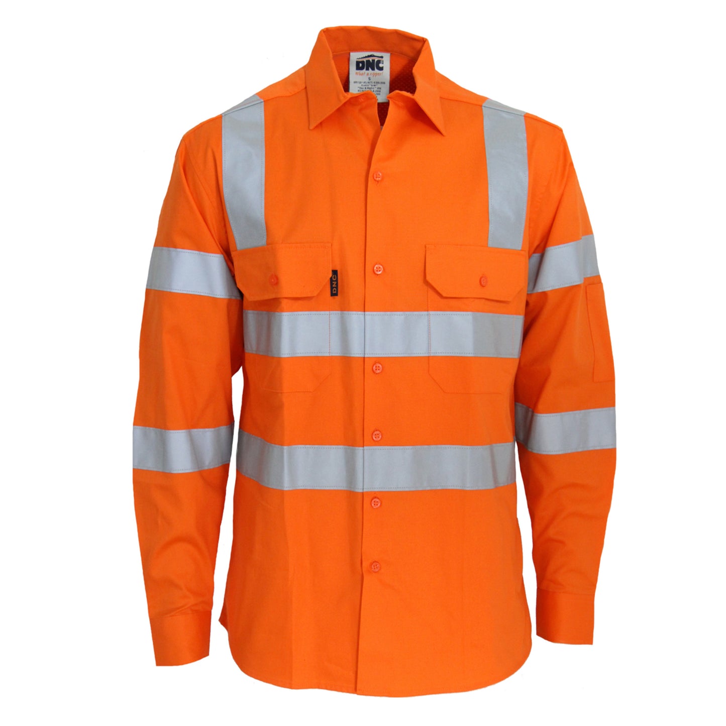 HiVis L/W CSR R/Tape VIC Rail Shirt- LS