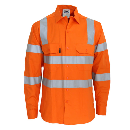 HiVis L/W CSR R/Tape VIC Rail Shirt- LS