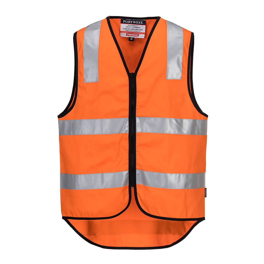 Hi-Vis Cotton Zipped Vest