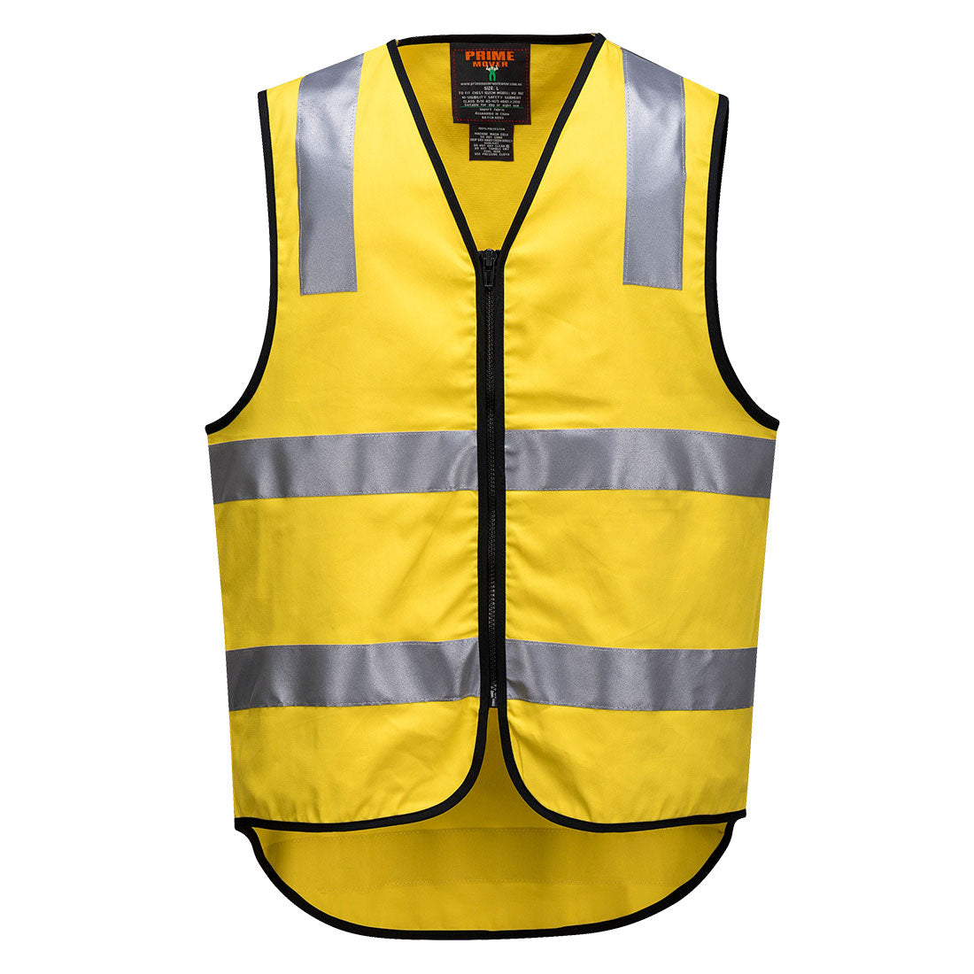 Hi-Vis Cotton Zipped Vest